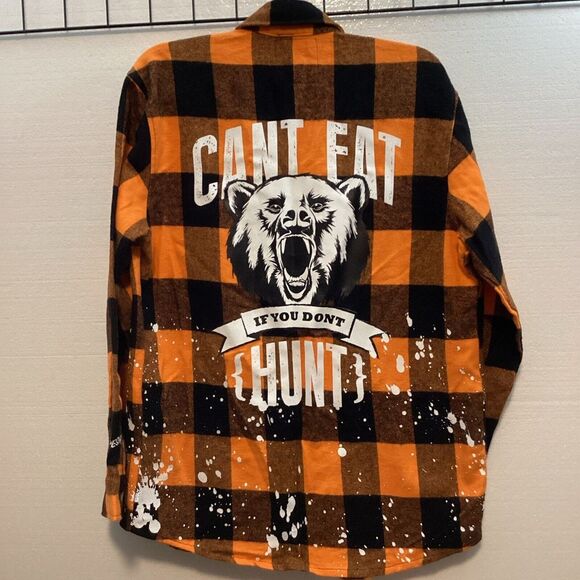 Mens Orange/Black /White‎ Refreshed Collection Hunt Buffalo Sz S SKU# 58819